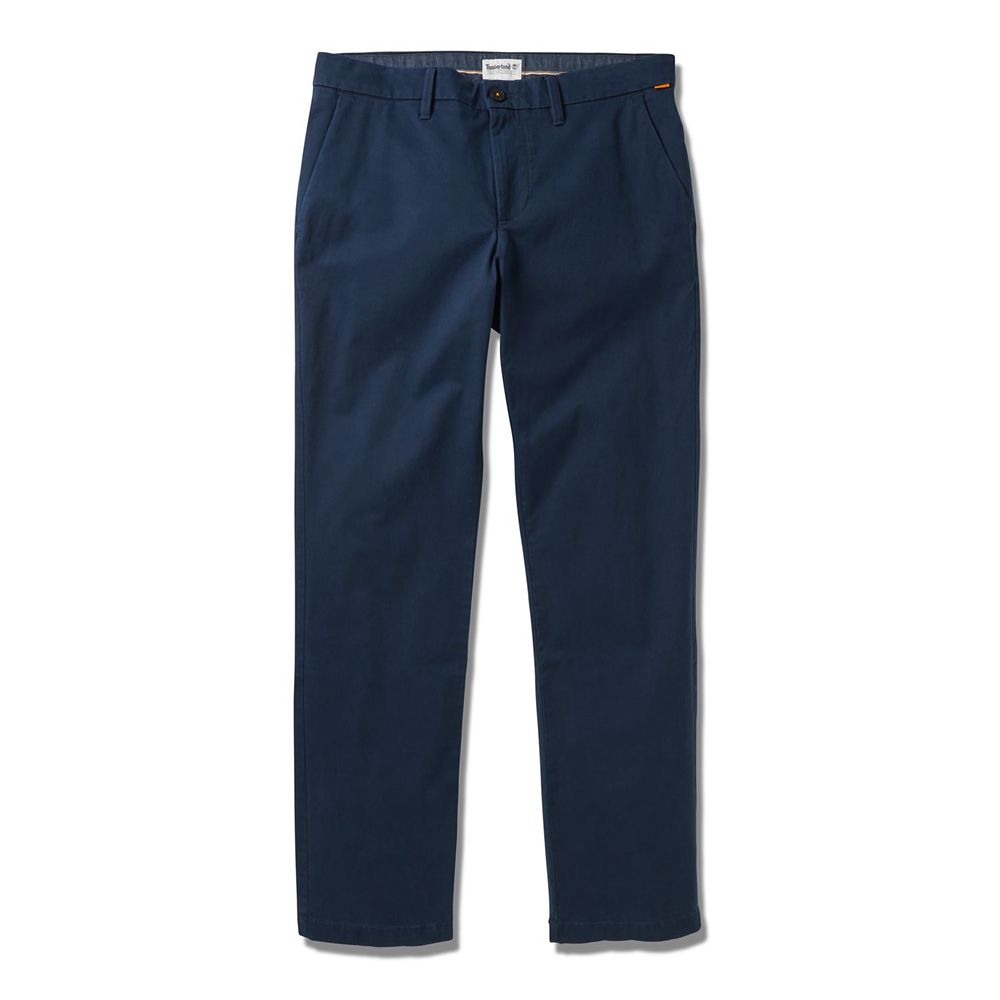 Timberland Mens Pants Squam Lake Stretch Chino - Navy - India TX3059481